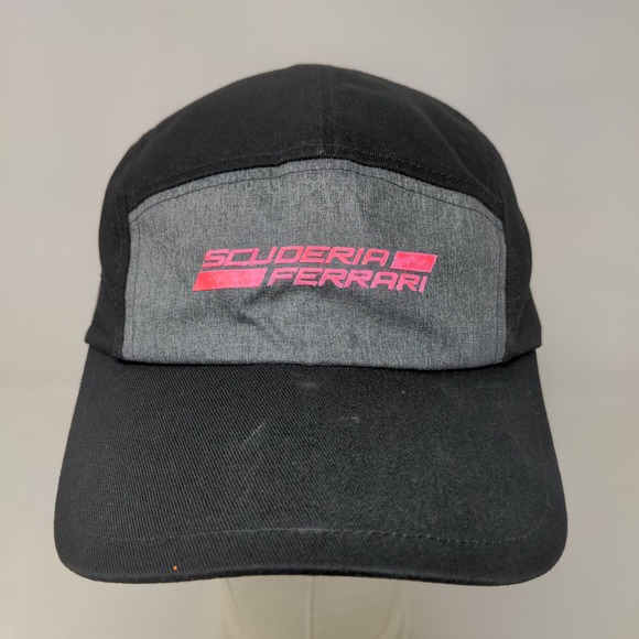 Puma Men's Slideback Scuderia Ferrari Hat Black Size OS Graphic Logo Emblem - Picture 2 of 9